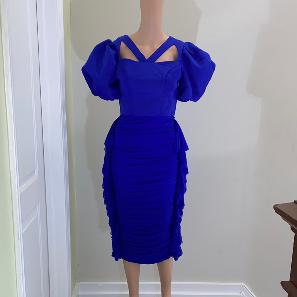 Elegant Blue Women's Dress
